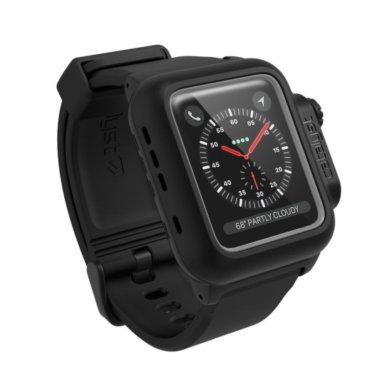 Husa Catalyst Waterproof Apple Watch 3/2 42mm, negru (Catalyst, Ingredi) by www.silkase.ro CATALYST Husă Waterproof Apple Watch 42/41/40/38mm (Seria 3/2), Negru (Ingredi, CAT42WAT3BLK) by www.silkase.ro